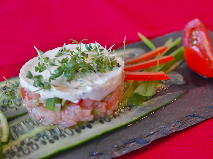 crema de queso azul para canapes